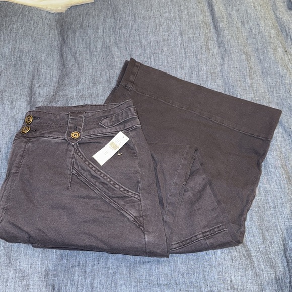 Anthropologie Pilcro wide leg cargo NEW w/ tag!! Navy - Picture 4 of 4